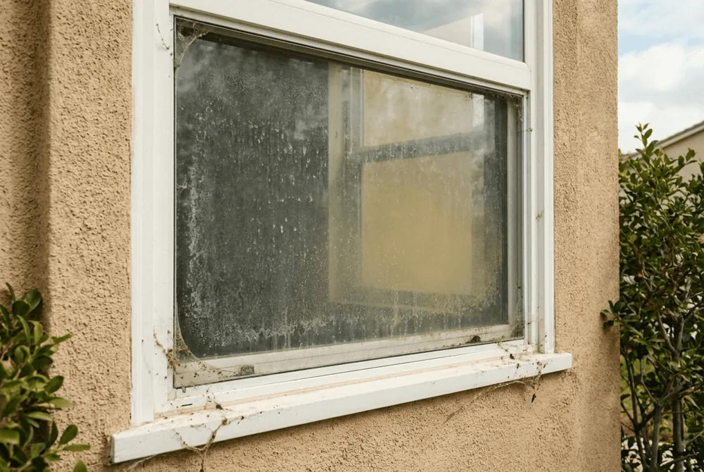 Dirty window before detailing