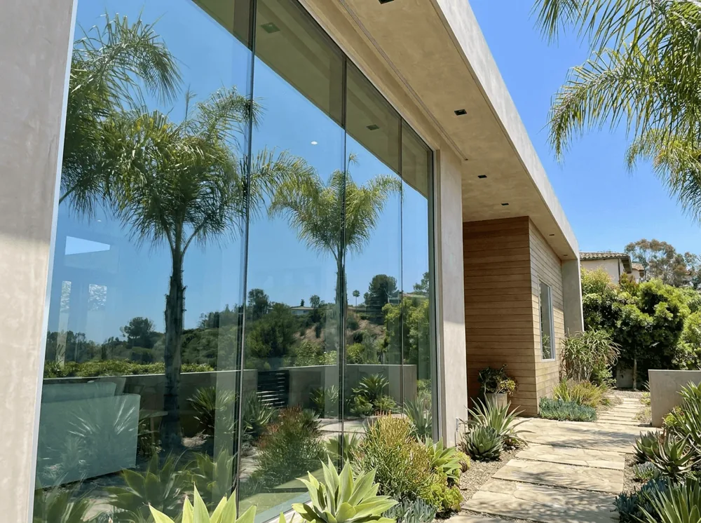 Floor-to-ceiling windows cleaned streak-free