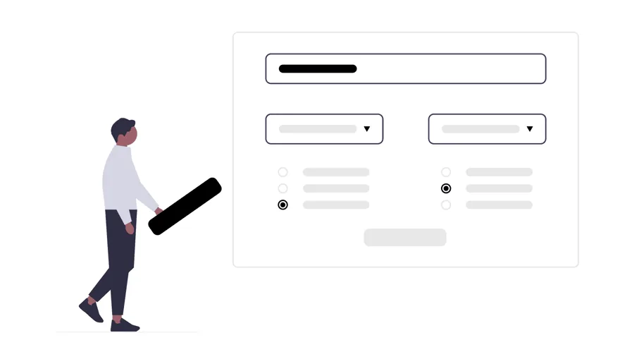 Contact form illustration